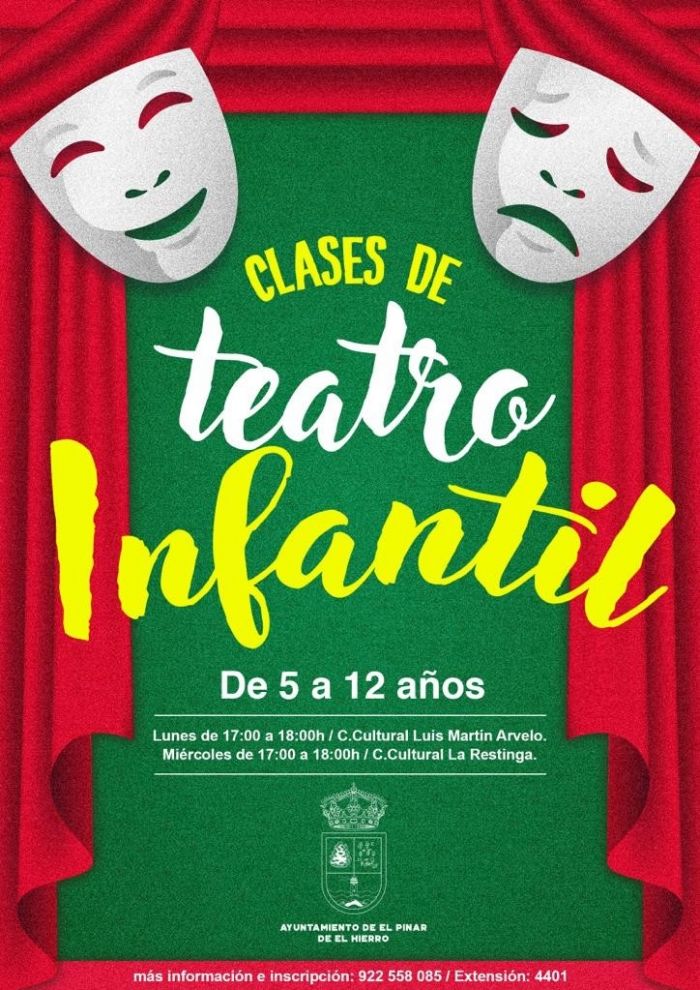 El Pinar-cartel talleres teatro infantil